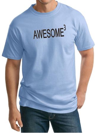 Mens Shirt Awesome Cubed Tall Tee T-Shirt