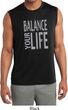 Mens Shirt Balance Your Life Sleeveless Moisture Wicking Tee T-Shirt