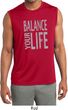 Mens Shirt Balance Your Life Sleeveless Moisture Wicking Tee T-Shirt
