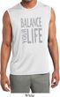 Mens Shirt Balance Your Life Sleeveless Moisture Wicking Tee T-Shirt