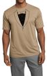 Mens Shirt Basic Black Tuxedo Moisture Wicking Tee T-Shirt