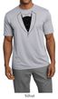 Mens Shirt Basic Black Tuxedo Moisture Wicking Tee T-Shirt