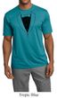 Mens Shirt Basic Black Tuxedo Moisture Wicking Tee T-Shirt