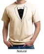 Mens Shirt Basic Black Tuxedo Organic Tee T-Shirt