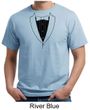 Mens Shirt Basic Black Tuxedo Organic Tee T-Shirt
