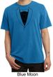 Mens Shirt Basic Black Tuxedo Pigment Dyed Tee T-Shirt