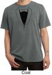 Mens Shirt Basic Black Tuxedo Pigment Dyed Tee T-Shirt