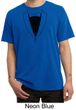 Mens Shirt Basic Black Tuxedo Pigment Dyed Tee T-Shirt