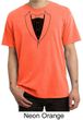 Mens Shirt Basic Black Tuxedo Pigment Dyed Tee T-Shirt