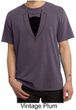 Mens Shirt Basic Black Tuxedo Pigment Dyed Tee T-Shirt