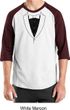 Mens Shirt Basic Black Tuxedo Raglan Tee T-Shirt