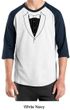Mens Shirt Basic Black Tuxedo Raglan Tee T-Shirt
