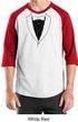 Mens Shirt Basic Black Tuxedo Raglan Tee T-Shirt