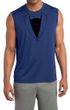 Mens Shirt Basic Black Tuxedo Sleeveless Moisture Wicking Tee T-Shirt