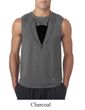 Mens Shirt Basic Black Tuxedo Sleeveless Tee T-Shirt