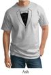 Mens Shirt Basic Black Tuxedo Tall Tee T-Shirt
