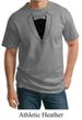 Mens Shirt Basic Black Tuxedo Tall Tee T-Shirt