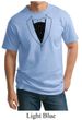 Mens Shirt Basic Black Tuxedo Tall Tee T-Shirt