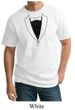 Mens Shirt Basic Black Tuxedo Tall Tee T-Shirt