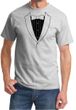 Mens Shirt Basic Black Tuxedo Tee T-Shirt