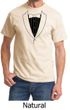 Mens Shirt Basic Black Tuxedo Tee T-Shirt