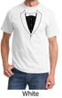 Mens Shirt Basic Black Tuxedo Tee T-Shirt