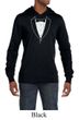 Mens Shirt Basic White Tuxedo Lightweight Hoodie Tee T-Shirt
