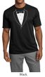 Mens Shirt Basic White Tuxedo Moisture Wicking Tee T-Shirt
