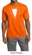 Mens Shirt Basic White Tuxedo Moisture Wicking Tee T-Shirt