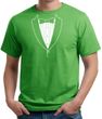 Mens Shirt Basic White Tuxedo Organic Tee T-Shirt