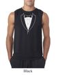 Mens Shirt Basic White Tuxedo Sleeveless Tee T-Shirt
