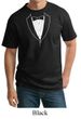 Mens Shirt Basic White Tuxedo Tall Tee T-Shirt
