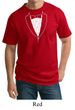 Mens Shirt Basic White Tuxedo Tall Tee T-Shirt