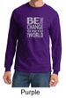 Mens Shirt Be The Change Long Sleeve Tee T-Shirt