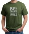 Mens Shirt Be The Change Organic Tee T-Shirt