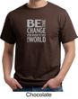 Mens Shirt Be The Change Organic Tee T-Shirt