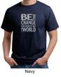 Mens Shirt Be The Change Organic Tee T-Shirt