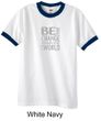 Mens Shirt Be The Change Ringer Tee T-Shirt