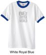 Mens Shirt Be The Change Ringer Tee T-Shirt