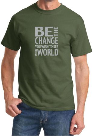 Mens Shirt Be The Change Tee T-Shirt