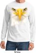Mens Shirt Big Bald Eagle Face Long Sleeve Tee T-Shirt