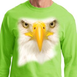 Mens Shirt Big Bald Eagle Face Long Sleeve Tee T-Shirt Mens Shirt Big Bald Eagle Face Long Sleeve Tee T-Shirt