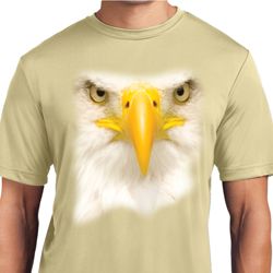 Mens Shirt Big Bald Eagle Face Moisture Wicking Tee T-Shirt Mens Shirt Big Bald Eagle Face Moisture Wicking Tee T-Shirt
