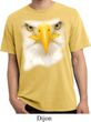 Mens Shirt Big Bald Eagle Face Pigment Dyed Tee T-Shirt