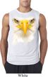 Mens Shirt Big Bald Eagle Face Sleeveless Tee T-Shirt