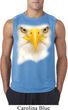 Mens Shirt Big Bald Eagle Face Sleeveless Tee T-Shirt