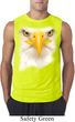 Mens Shirt Big Bald Eagle Face Sleeveless Tee T-Shirt