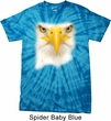 Mens Shirt Big Bald Eagle Face Spider Tie Dye Tee T-shirt