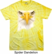 Mens Shirt Big Bald Eagle Face Spider Tie Dye Tee T-shirt