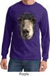 Mens Shirt Big Black Bear Face Long Sleeve Tee T-Shirt